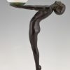 Lampe style Art Déco femme Clarté LUMINA 65 cm