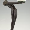 Art Deco style lamp standing nude Clarté LUMINA 65 cm