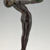 Lampe style Art Deco femme nue Lumina