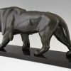 Sulpture Art Deco lion marchant