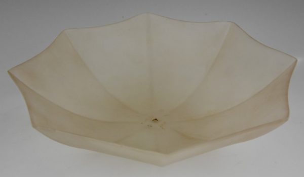 Art Deco lamp sculptuur zittende aap met paraplu