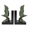 Art Deco vulture bird bookends