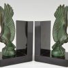 Art Deco vulture bird bookends