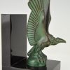 Art Deco vulture bird bookends