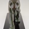 French Art Deco sculpture of a panther.