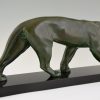 French Art Deco sculpture of a panther.