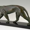 French Art Deco sculpture of a panther.