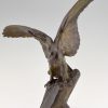 Art Deco sculpture bronze aigle