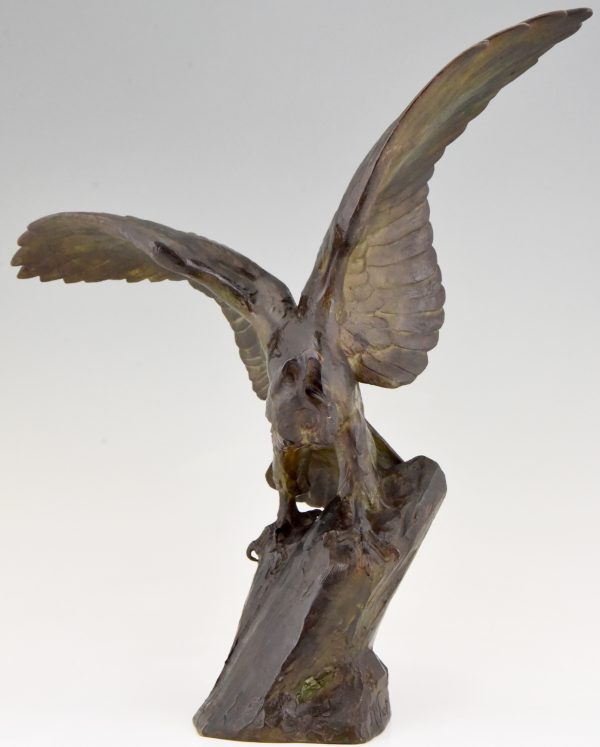 Art Deco Skulptur Bronze Adler