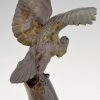 Art Deco bronze sculpture eagle