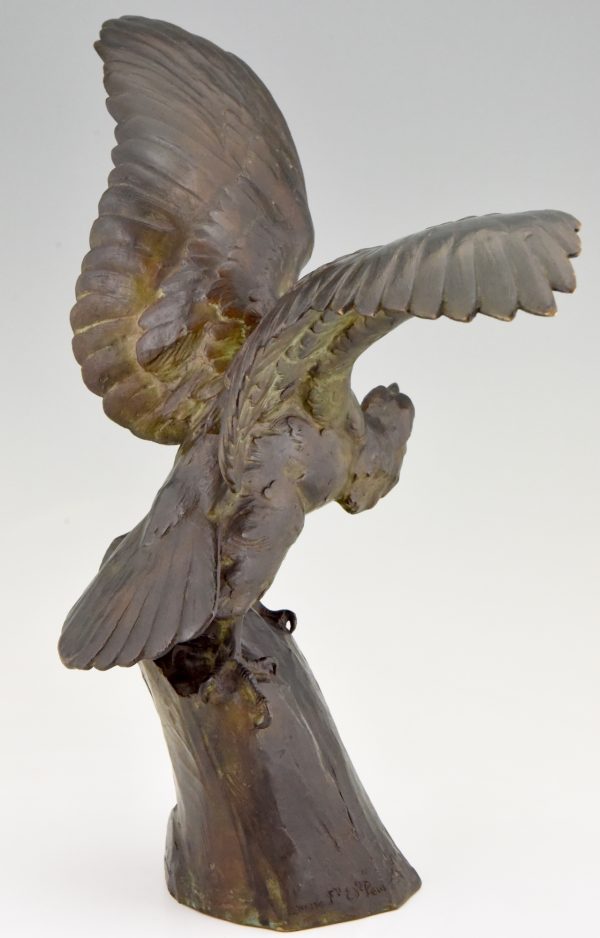 Art Deco bronze sculpture eagle