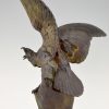 Art Deco bronze sculpture eagle