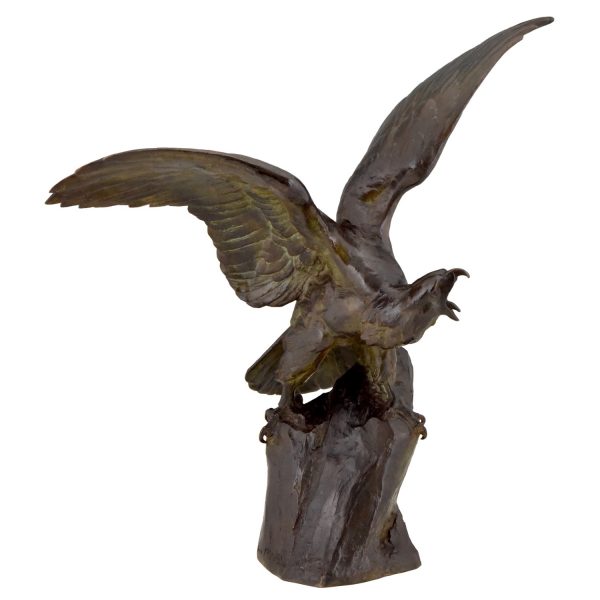 Art Deco bronzen sculptuur adelaar