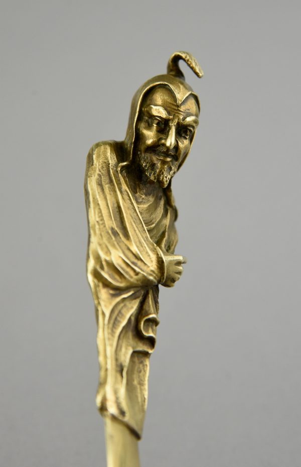 Mephistopheles, Art Nouveau bronze letter opener