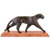 Art Deco Skulptur Bronze Panther