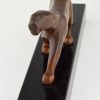 Art deco bronzen beeld panter