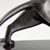 Art Deco bronze sculpture two panthers