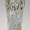 Art Nouveau vase 4 visages de femme, les 4 saisons.