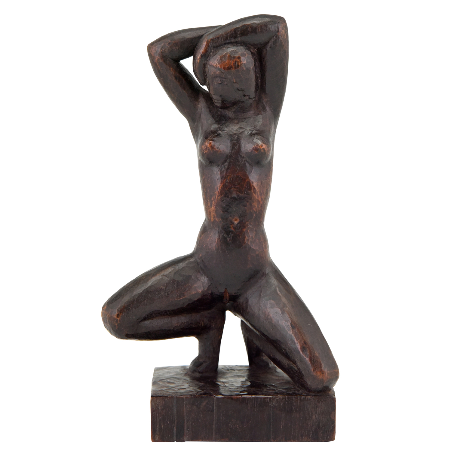 Art Deco Holzskulptur Frauenakt Art Deco Holzskulptur Frauenakt