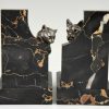 Art Deco Buchstützen Bronze Katze und Bulldogge