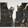 Art Deco serre livres bronze chat et bouledogue