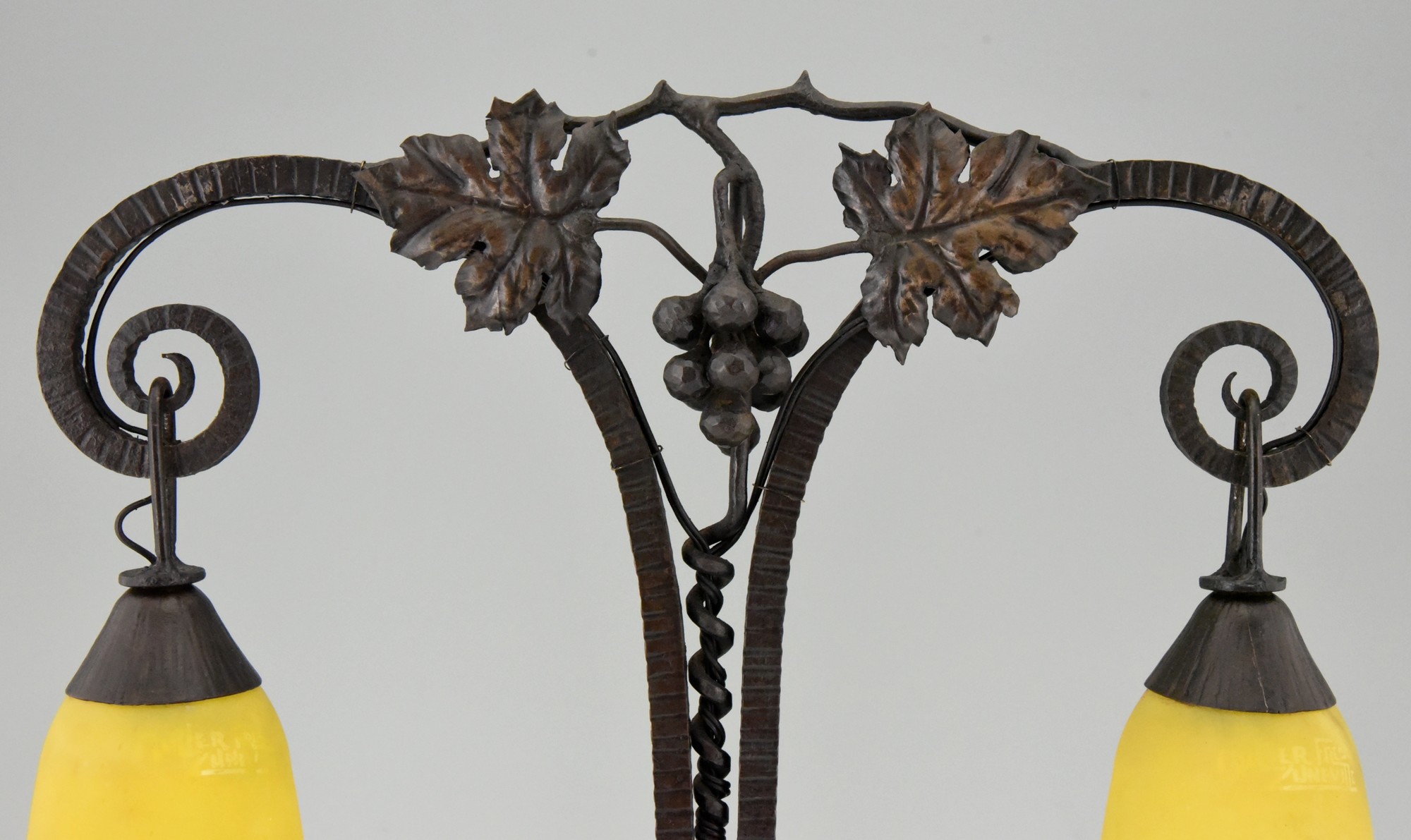 Art deco cast iron table lamp hotsell