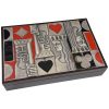 Card playing box 1960 sterling silver, enamel and wood