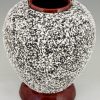 Art Deco vase en céramique texturé