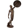 Gladiator Antike Bronze Mann Krieger mit Schild