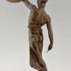 Gladiator Antike Bronze Mann Krieger mit Schild