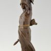 Gladiator, bronze male nude with dagger and shield