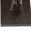 Art Deco bronzen boekensteunen met lammetjes