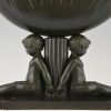 French Art Deco bronze center piece with little boys.