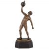 Sculpture en bronze weightlifter