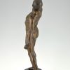 Antike Bronze Skulptur Gewichtheber
