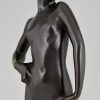 Art Deco Skulptur Bronze Frauenakt