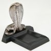 Art Deco cobra snake ashtray