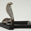 Art Deco cobra snake ashtray