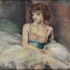 Art Deco painting ballerina girl