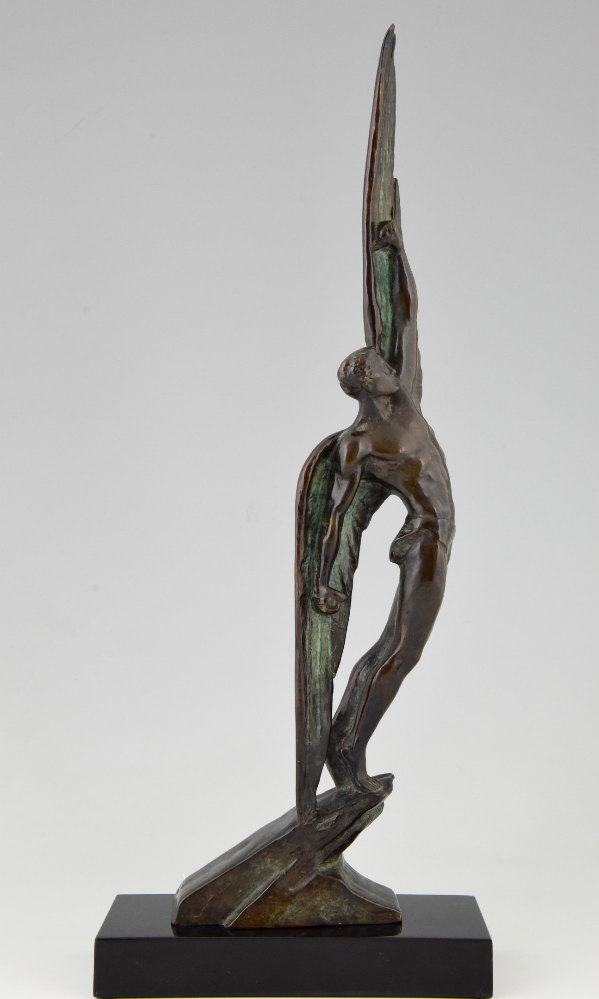 Art deco Bronze Skulptur Ikarus