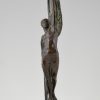 Art Deco bronze sculpture Icarus