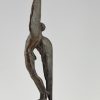 Art Deco bronze sculpture Icarus