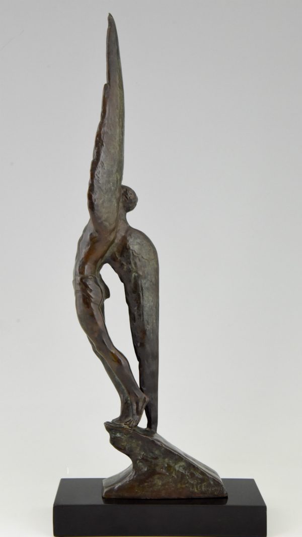 Art deco Bronze Skulptur Ikarus