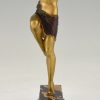 Art Deco sculptuur brons danseres Thyrse