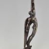 Art Deco bronzen beeld Icarus