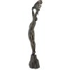 Tall Art Deco bronze sculpture athletic man palm leaf Victory