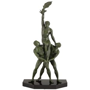pierre-le-faguays-victory-art-deco-sculpture-of-three-athletes-3754256-en-max