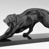 Art Deco sculpture of a panther