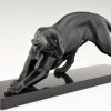 Art Deco sculpture of a panther