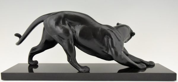 Art Deco sculpture of a panther